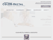 Tablet Screenshot of colonrectal.net